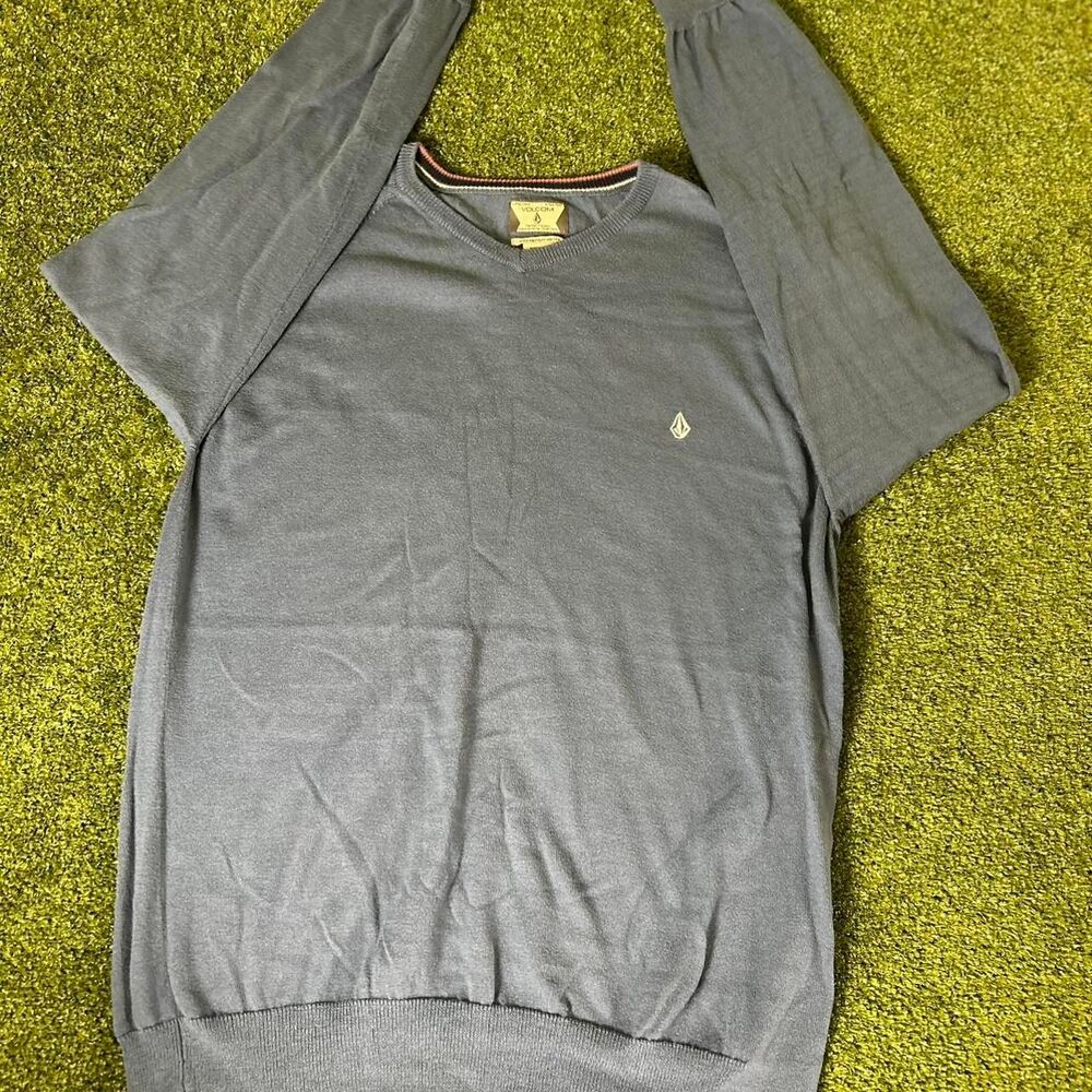 Volcom Men's Blue and Navy Jumper